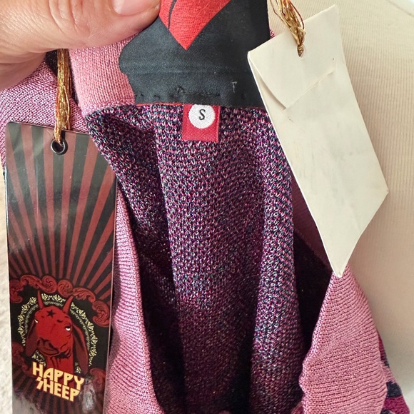 NWT Happy Sheep Metallic Leaf Pattern Knit Midi Skirt Anthropologie - Picture 3 of 4